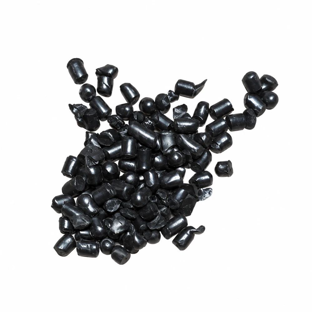 PC Black Masterbatch granules with background cleaned