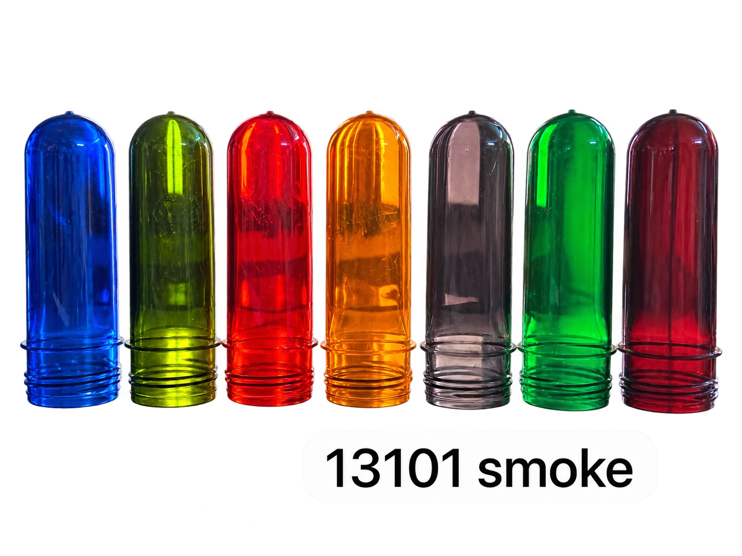 PET masterbatch smoke and colour preforms sample 13101