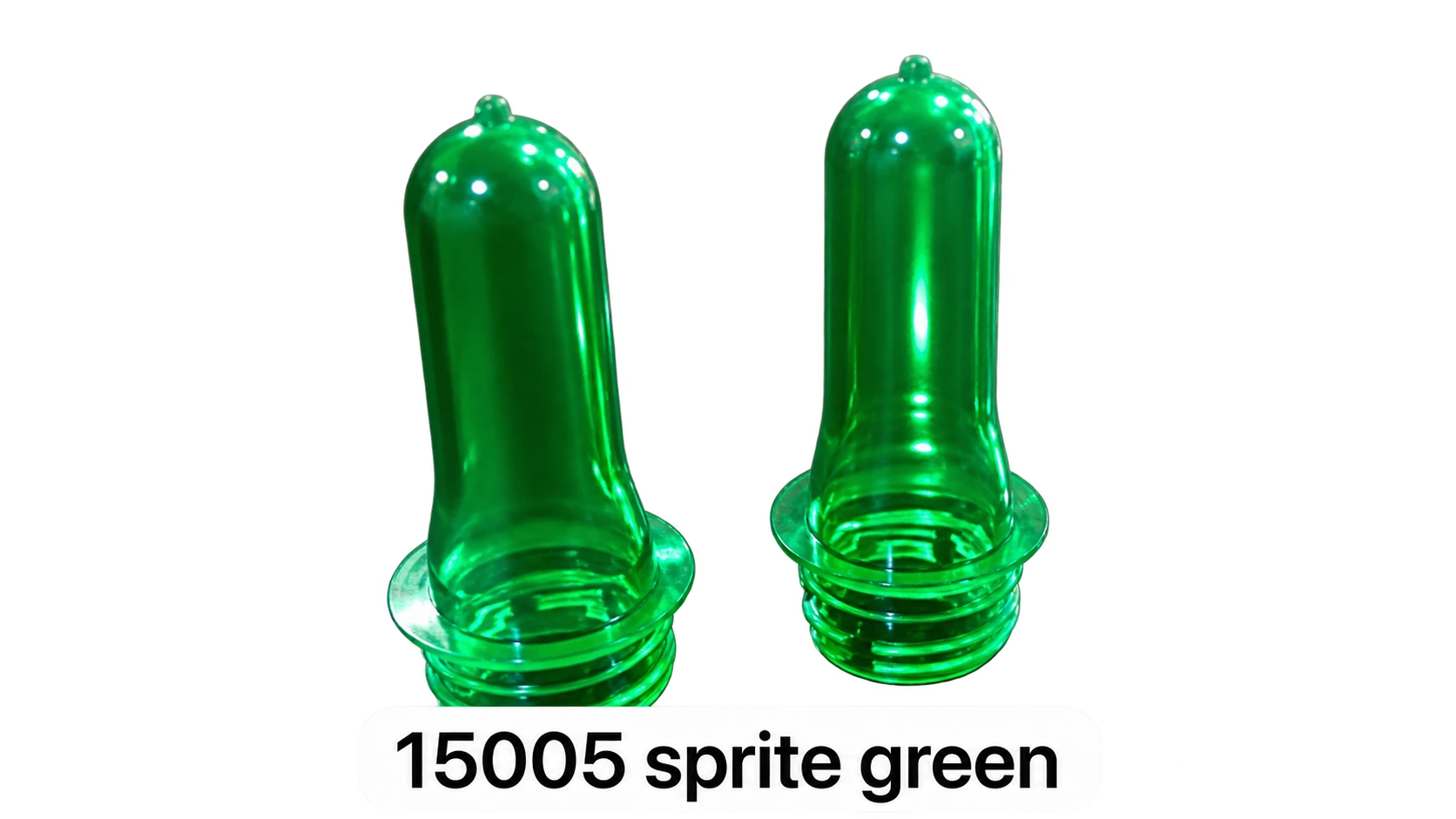 PET masterbatch sprite green sample 15005