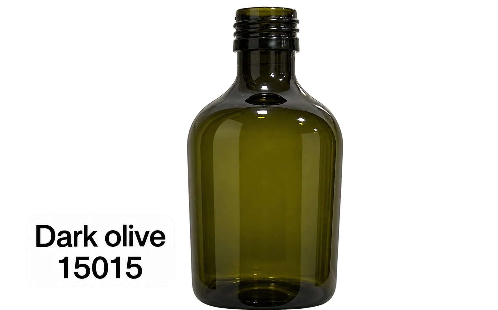 PET masterbatch dark olive sample 15015