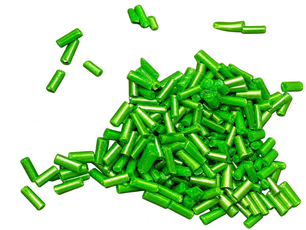 GPPS Metallic Green recycled granules