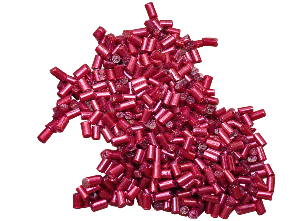 GPPS Metallic Maroon recycled granules