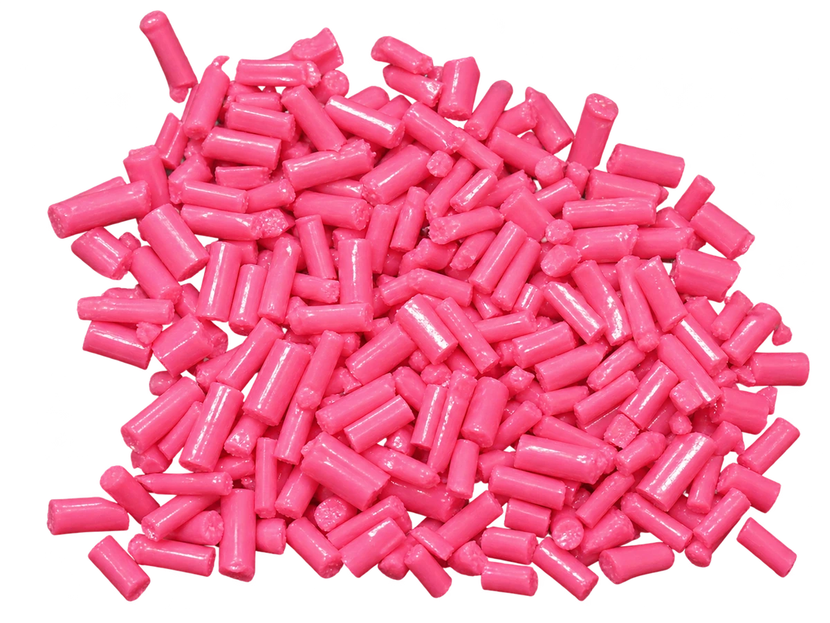 GPPS Pink recycled granules
