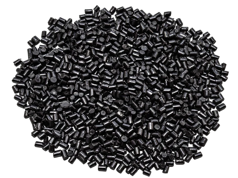 Recycled HIPS black HP100BL glossy granules