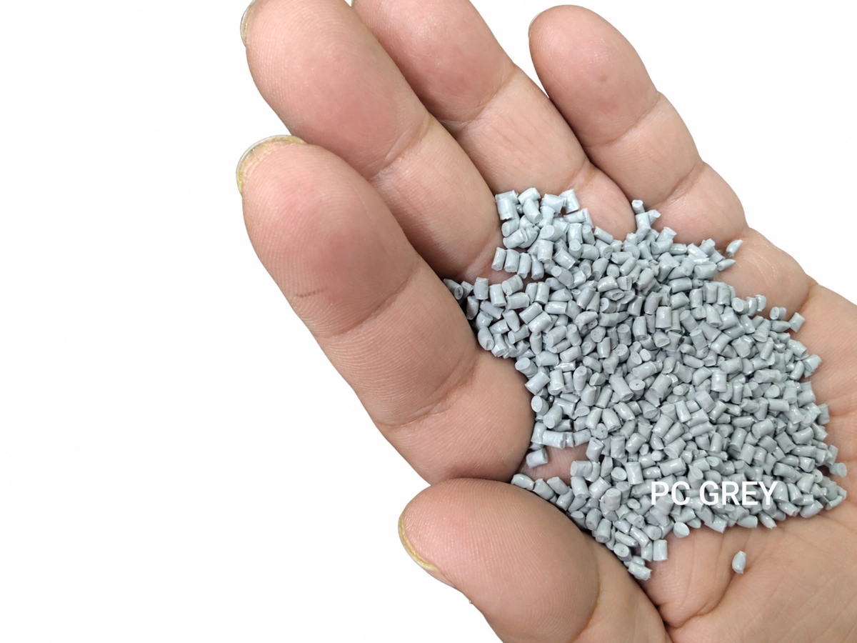 Recycled PC GREY Grey polycarbonate granules