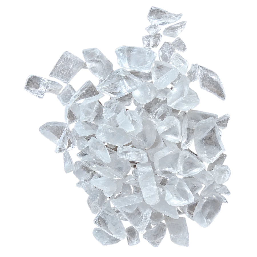 Recycled PMMA clear regrind chips