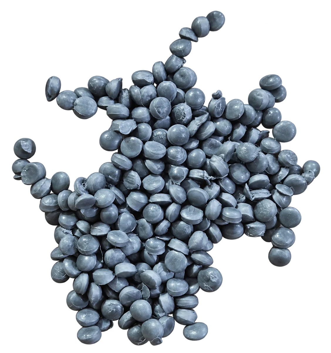 PP Silver recycled polypropylene granules