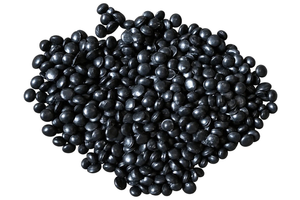 PP Black recycled polypropylene granules, grade PP100BL