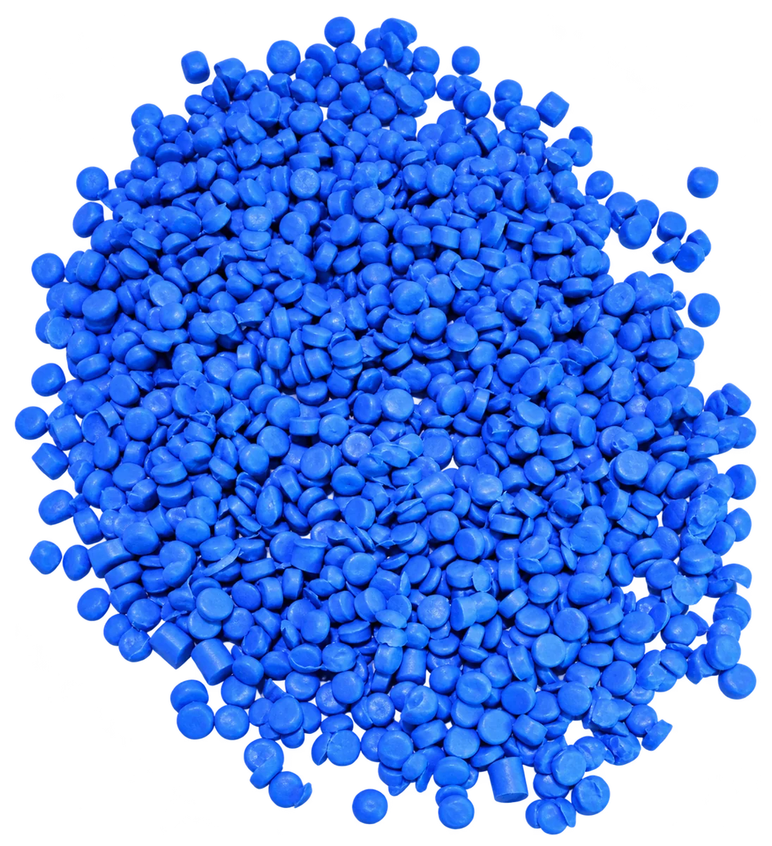 PP Semi Colours — Blue recycled polypropylene granules, grade PP100CL